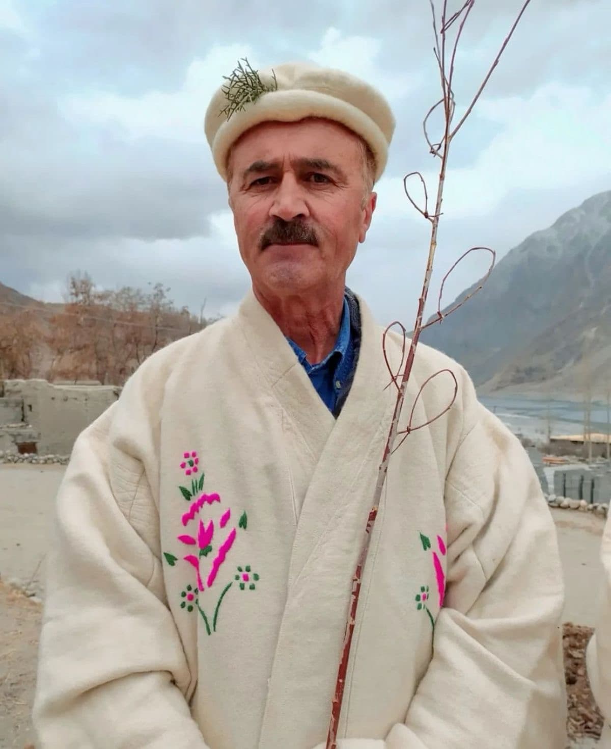 Man in traditional Wakhi dress